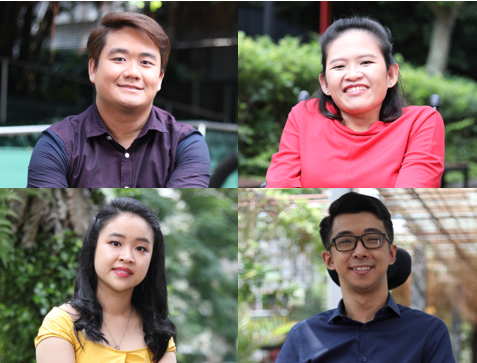 Hay Qing Hui, Luo Mang, Mok Hui Ying Amanda and Wong Zi Heng, Awardees of Goh Chok Enable Awards 2022 (UBS Promise)