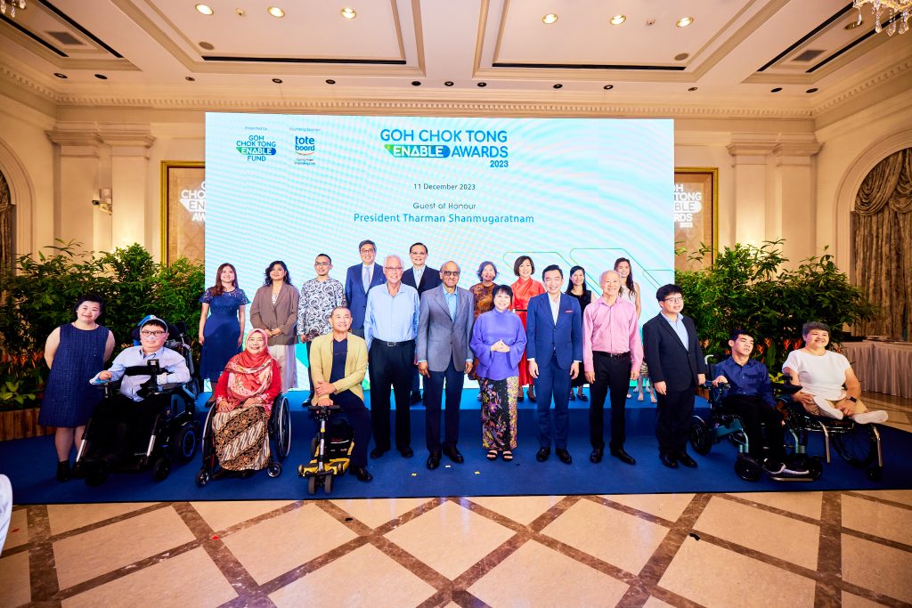 Group photo of the Goh Chok Tong Enable Awards 2023