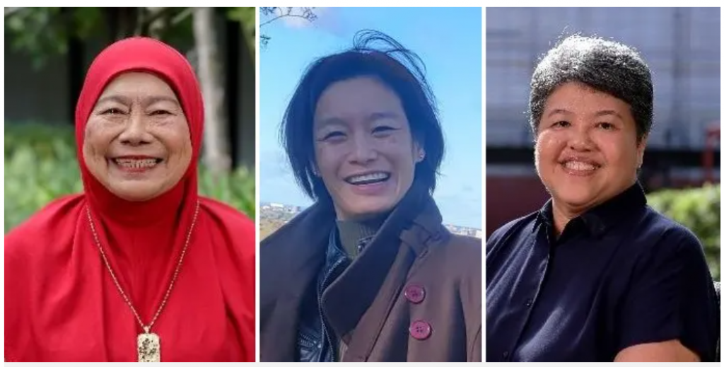 Goh Chok Tong Enable Awards 2023 Achievement Awardees Aisah Binte Ibrahim, Laurentia Tan and Judy Anne Wee